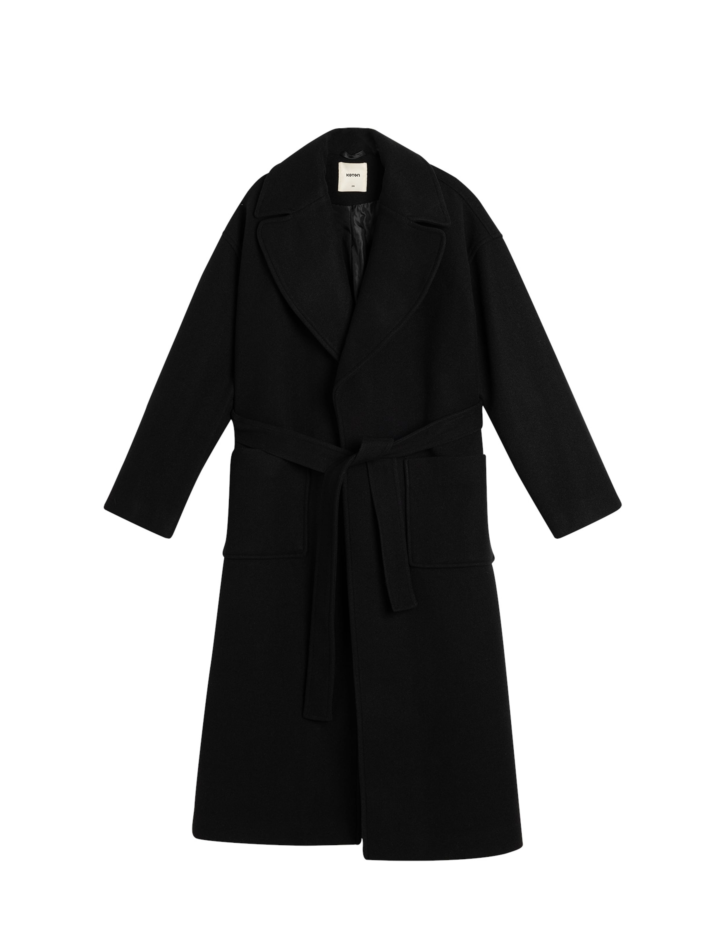 Koton Übergangsmantel in schwarz, Produktansicht