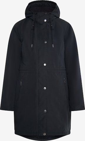 usha BLUE LABEL Winter Coat 'Fenia' in Black: front