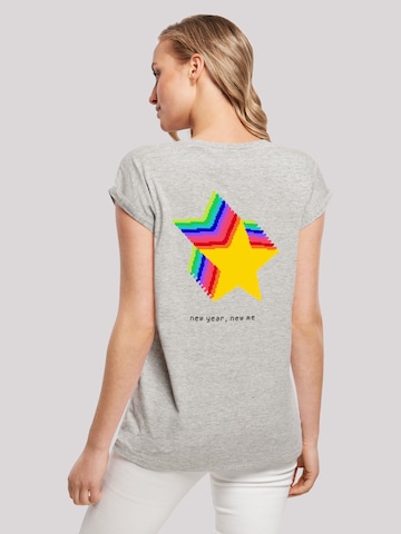 F4NT4STIC Shirt 'SIlvester Party Happy People Only' in Grey