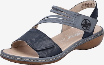 Sandalo di Rieker in blu: frontale