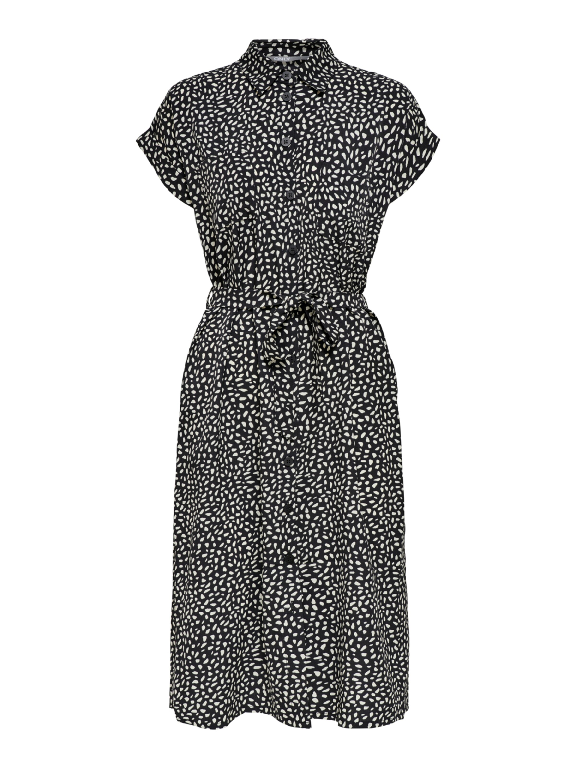 ONLY Blousejurk 'HANNOVER' in de kleur Zwart / Wit, Productweergave