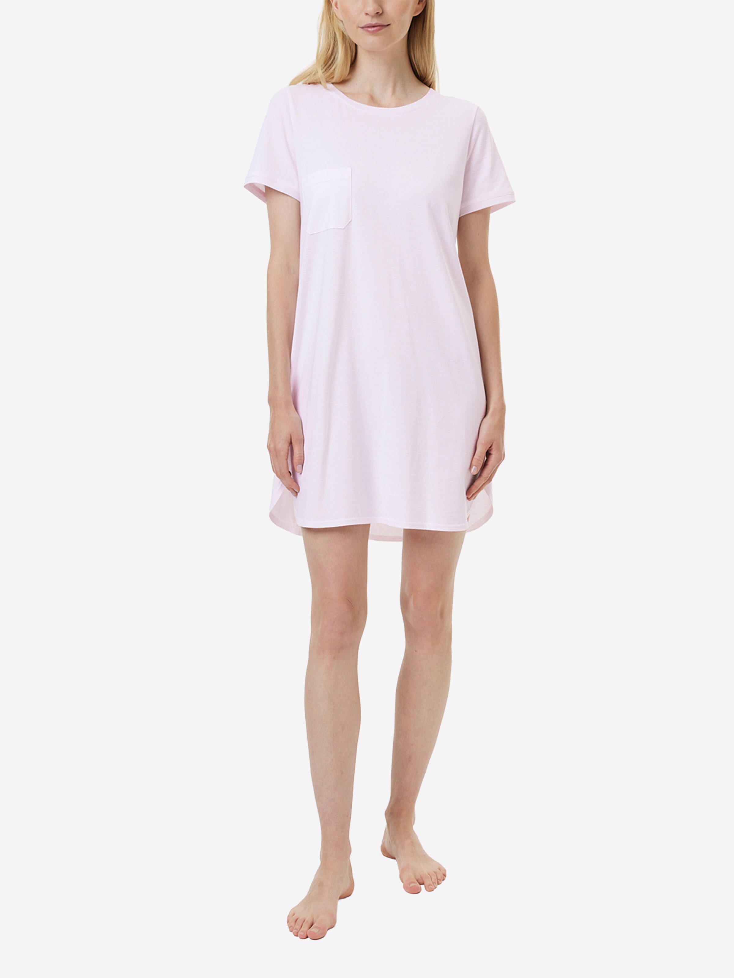 Yellamaris Nachthemd ' Basic ' in Pink: Vorderseite