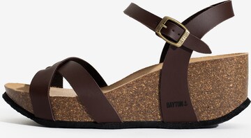 Bayton Sandal 'Venus' i brun: framsida