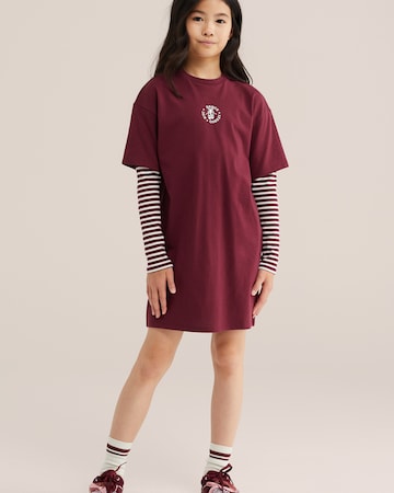 WE Fashion Jurk in Rood: voorkant