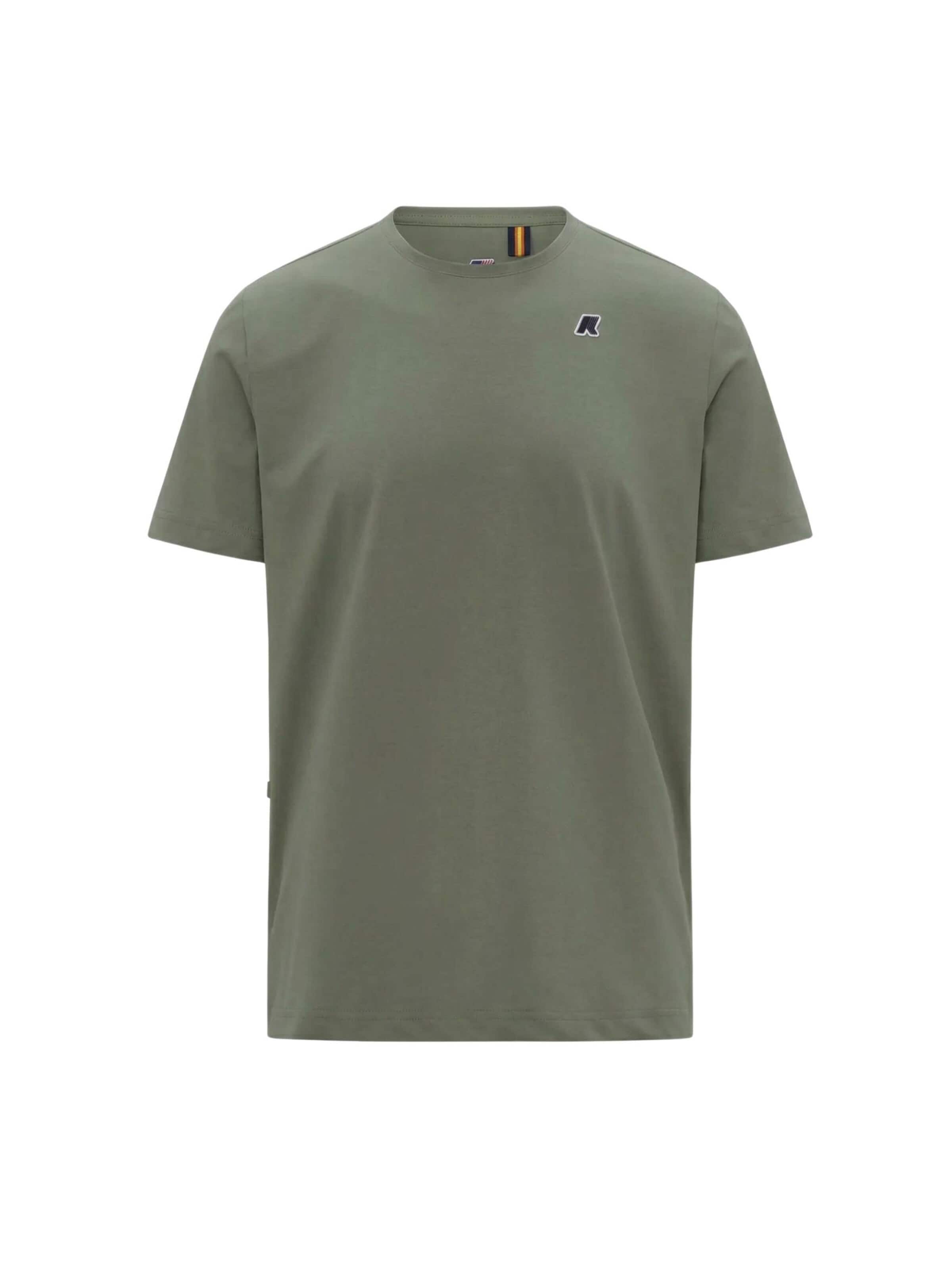 T-Shirt K-Way en vert : devant