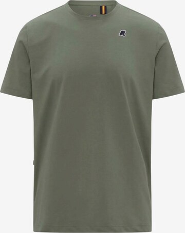 T-Shirt K-Way en vert : devant