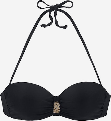 LASCANA Bikiniöverdel i svart: framsida