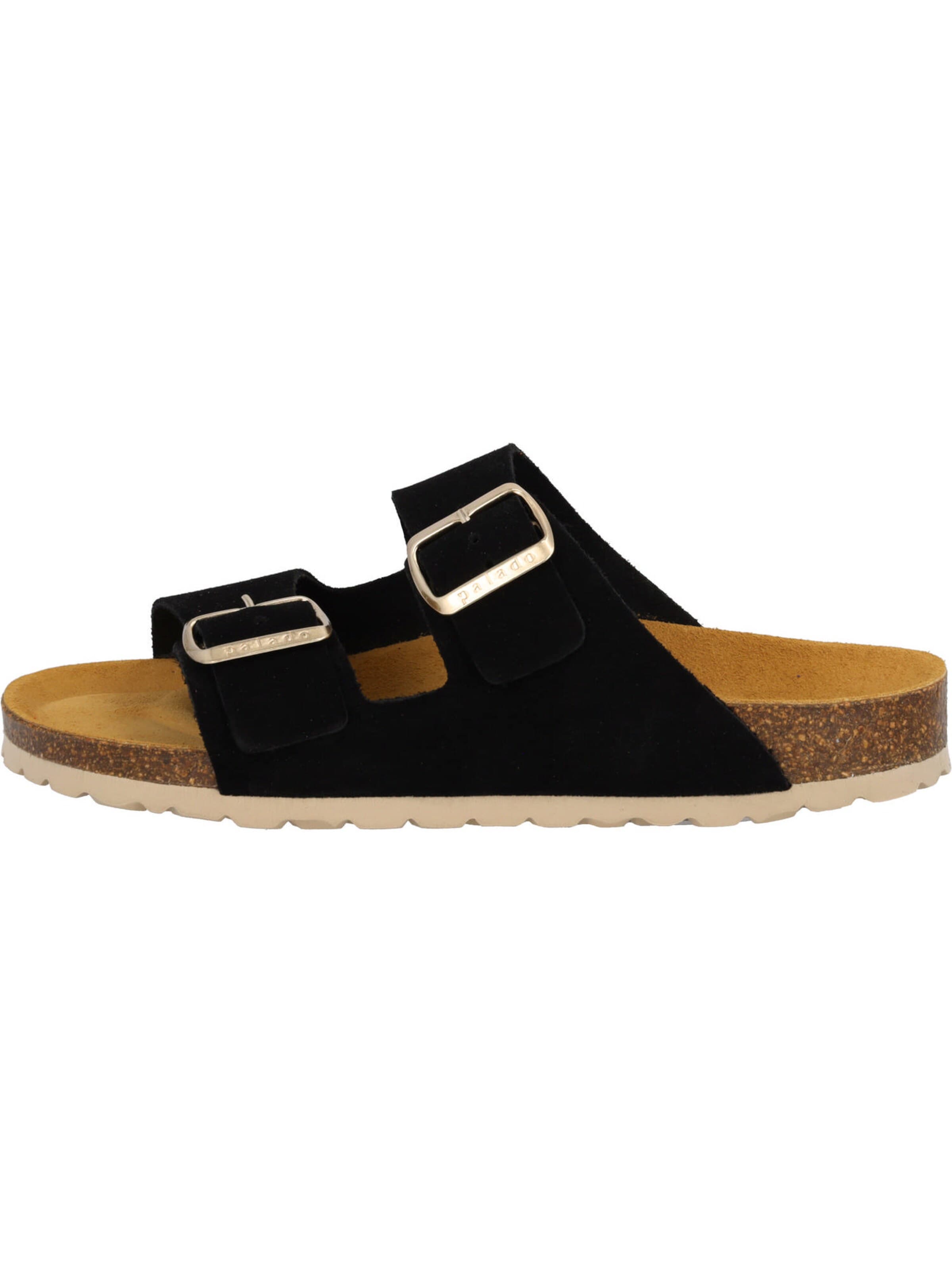 Palado Pantolette 'Palado Korfu Suede Premium Leather'‌‌‌‌‌‌‌‌‌ in Schwarz