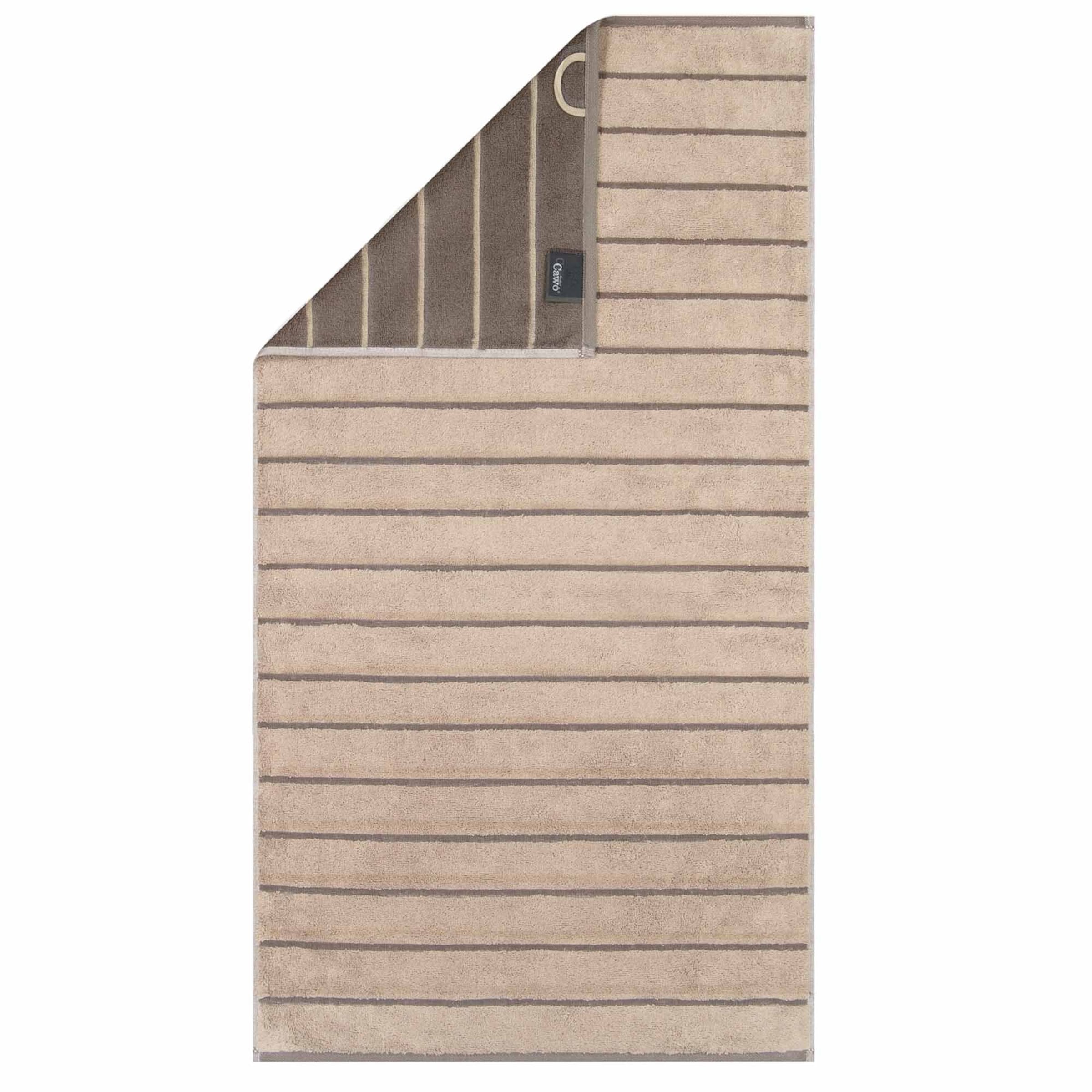 Telo doccia di Cawö in beige: frontale