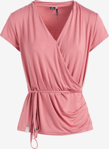 khujo T-Shirt 'Leticia' in Pink: predná strana