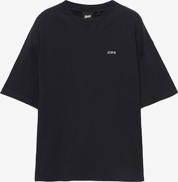 Pull&BearMajica 'STWD DIVISION' - crna boja: prednji dio