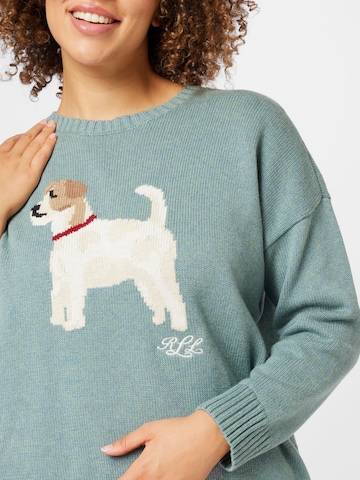 Lauren Ralph Lauren Plus Sweater 'AYDIN' in Blue