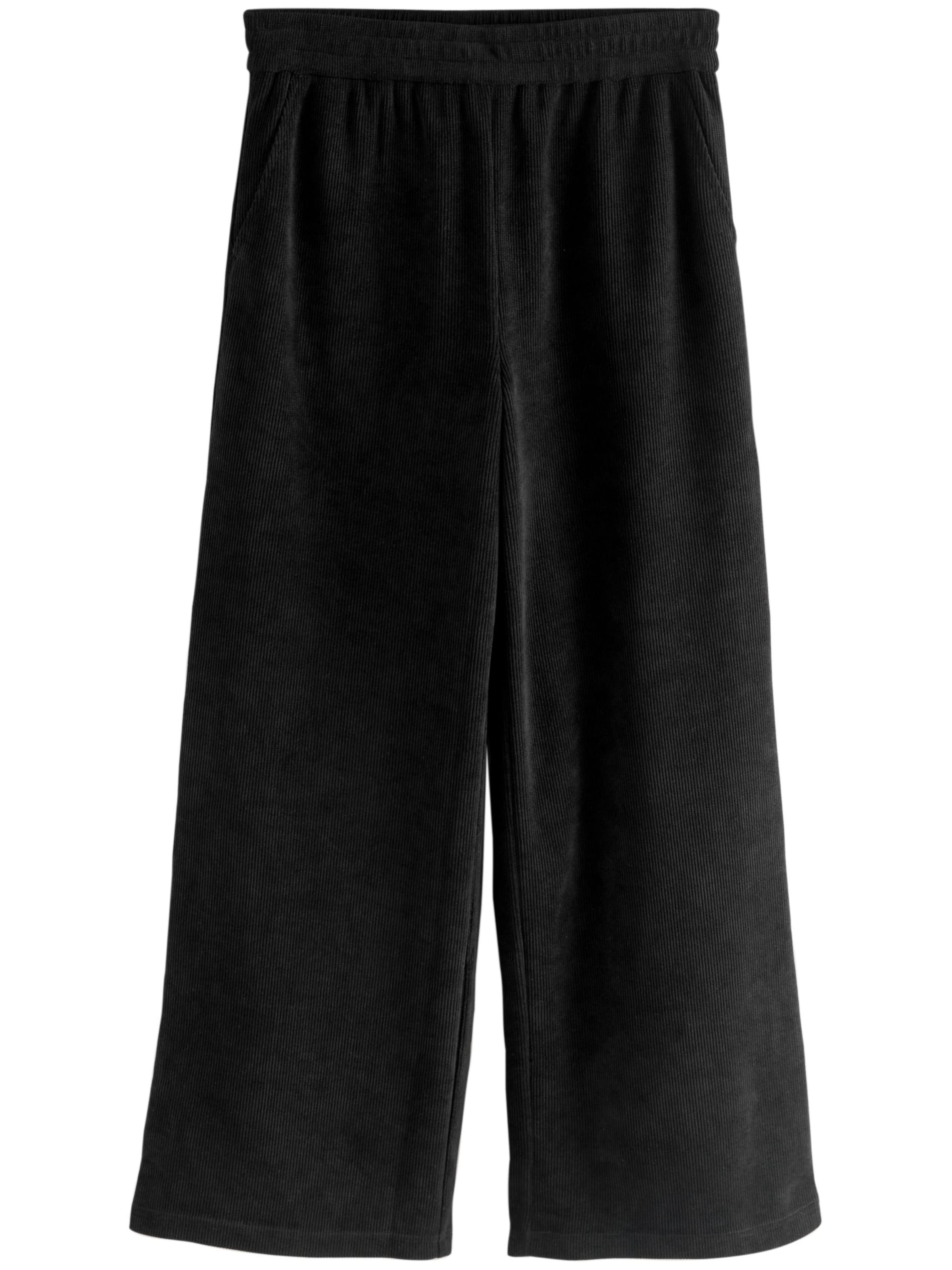 Next Wide leg Trousers in Black: front