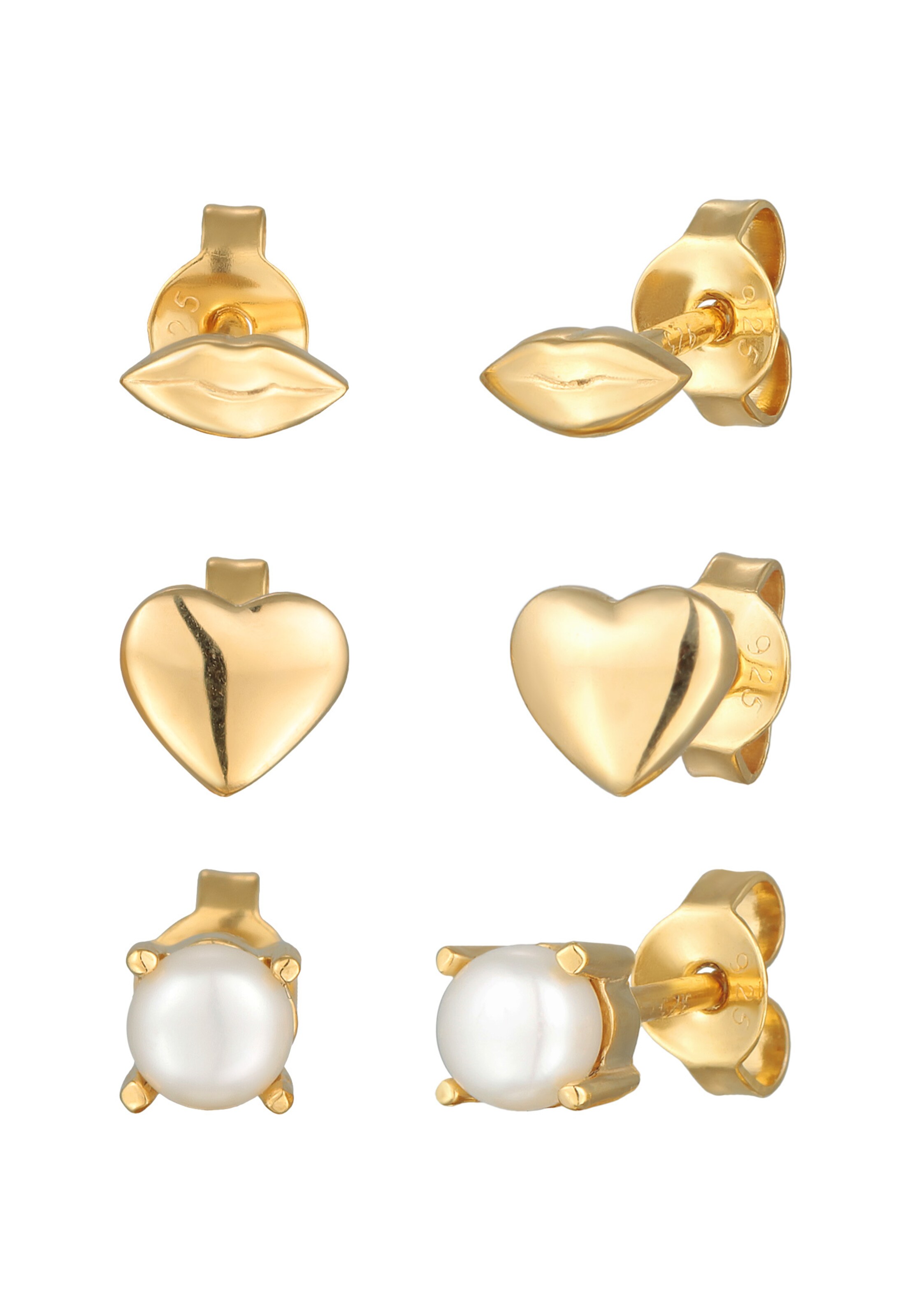 ELLI Sieraden set in Goud: voorkant