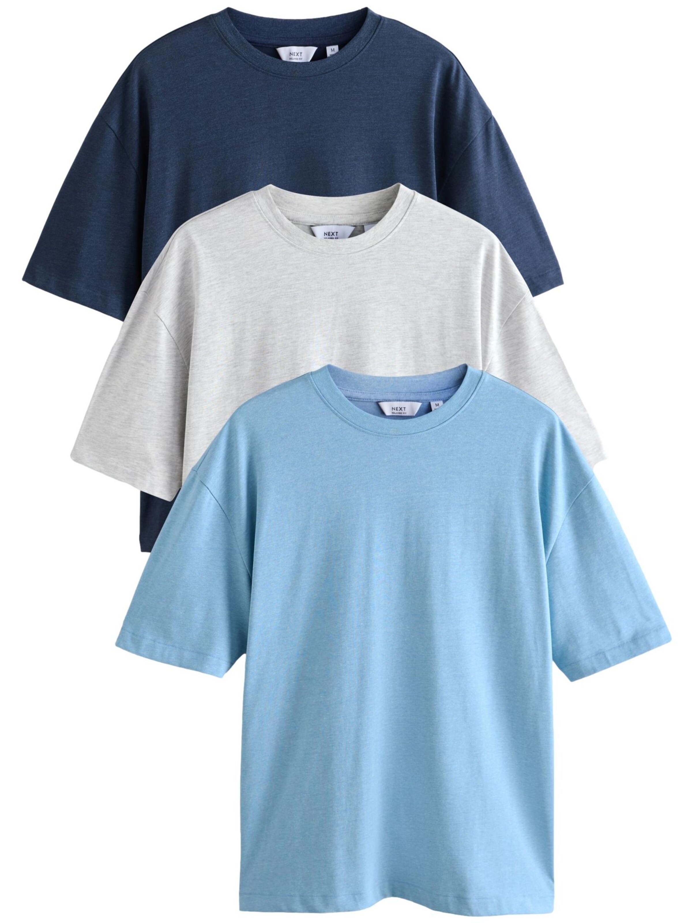 Tricou de la Next pe albastru: față