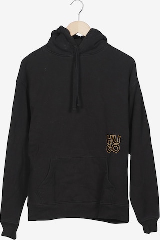 HUGO Kapuzenpullover M in Schwarz: Vorderseite