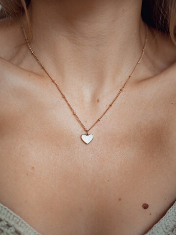 Hey Happiness - Cadena 'Shell Heart' en oro