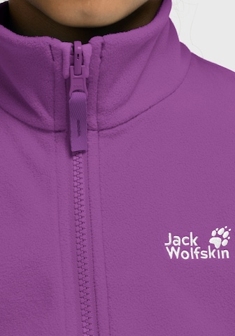 JACK WOLFSKIN Fleece Jacket in Purple