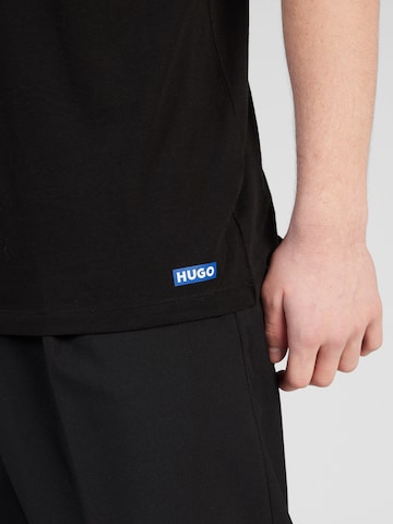 HUGO Blue T-Shirt 'Naolo' in Schwarz