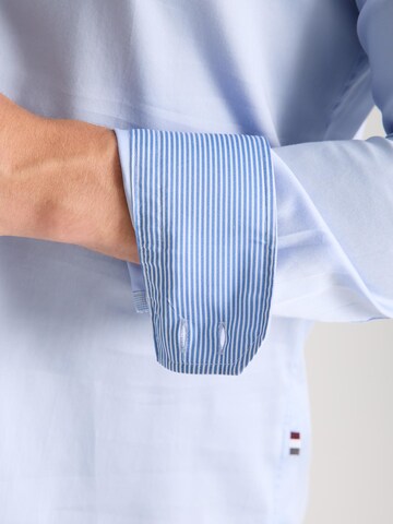 Slim fit Camicia business 'Roma Iconic Satin Man Shirt White' di 7Camicie in grigio