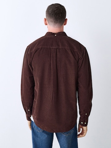 Next Regular fit Button Up Shirt in Red