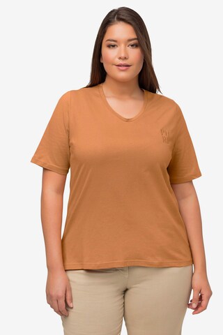 T-shirt Ulla Popken en orange : devant