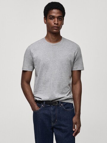 MANGO MAN Shirt 'CHERLO' in Grijs: voorkant