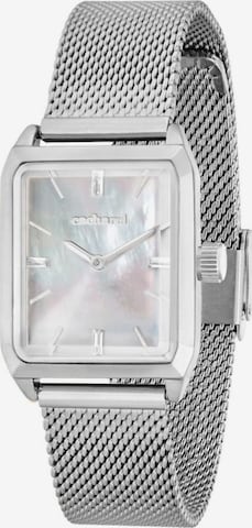 Montre à affichage analogique Cacharel en argent : devant