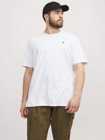 Jack & Jones Plus Bluser & t-shirts 'JJEPaulos' i hvid: forside