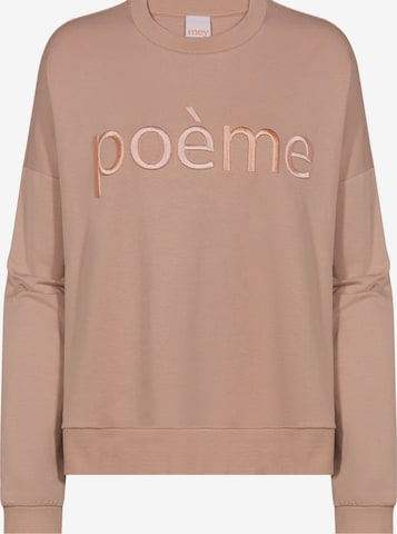 Sweat-shirt 'Rose' Mey en beige : devant