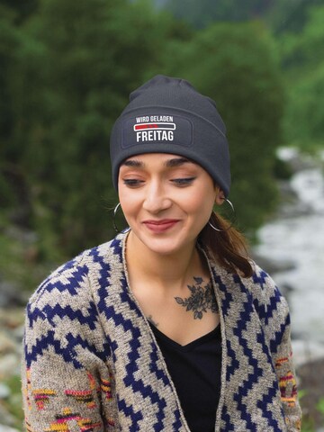 Youth Designz Beanie 'Freitag wird geladen' in Grey