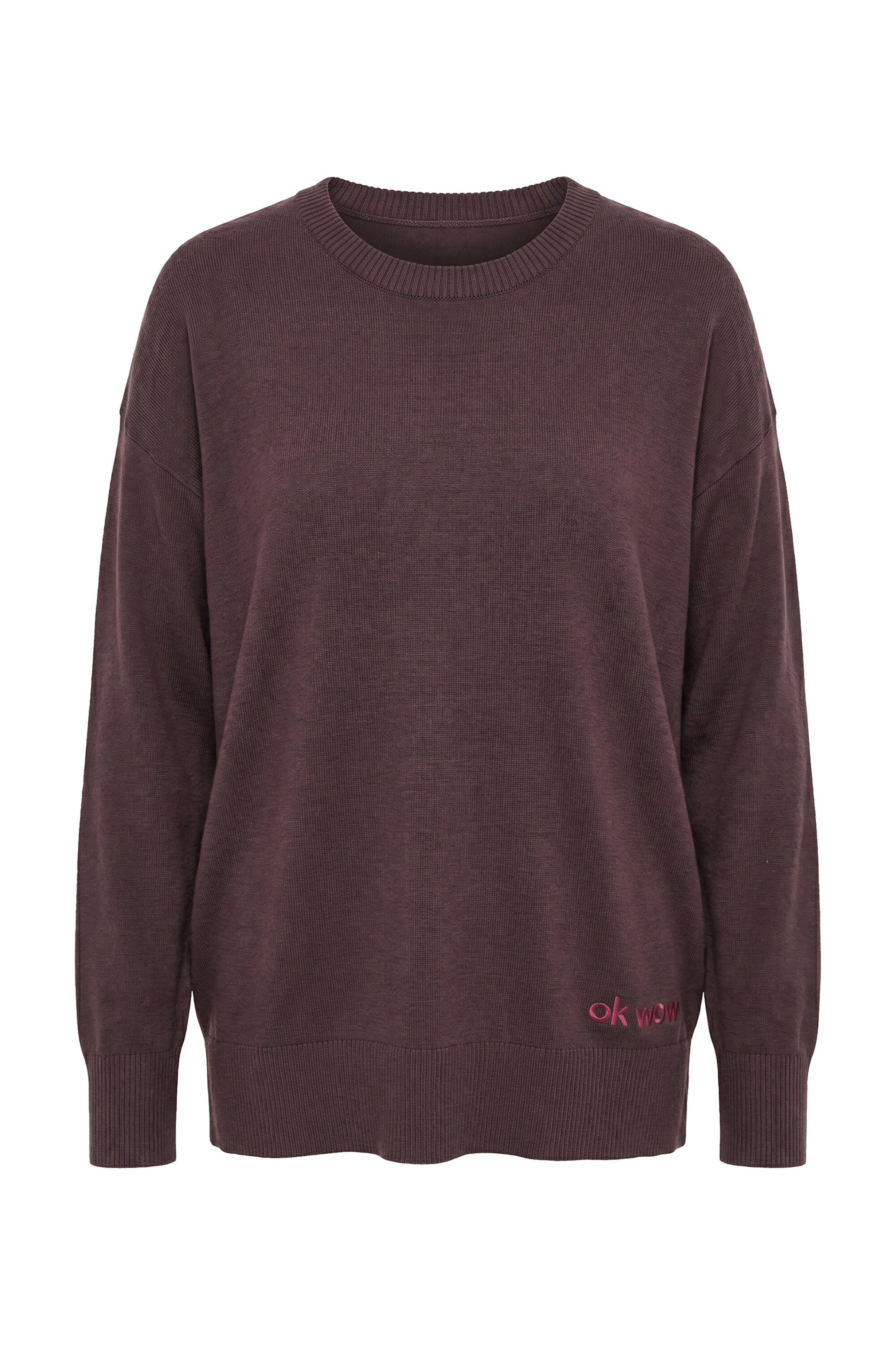 MIAMODA Sweater in Brown: front