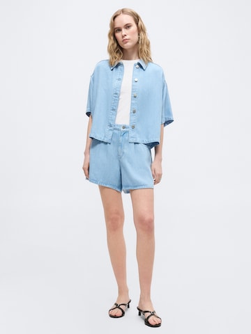 MSCH COPENHAGEN Wide leg Jeans 'Saphina' in Blauw