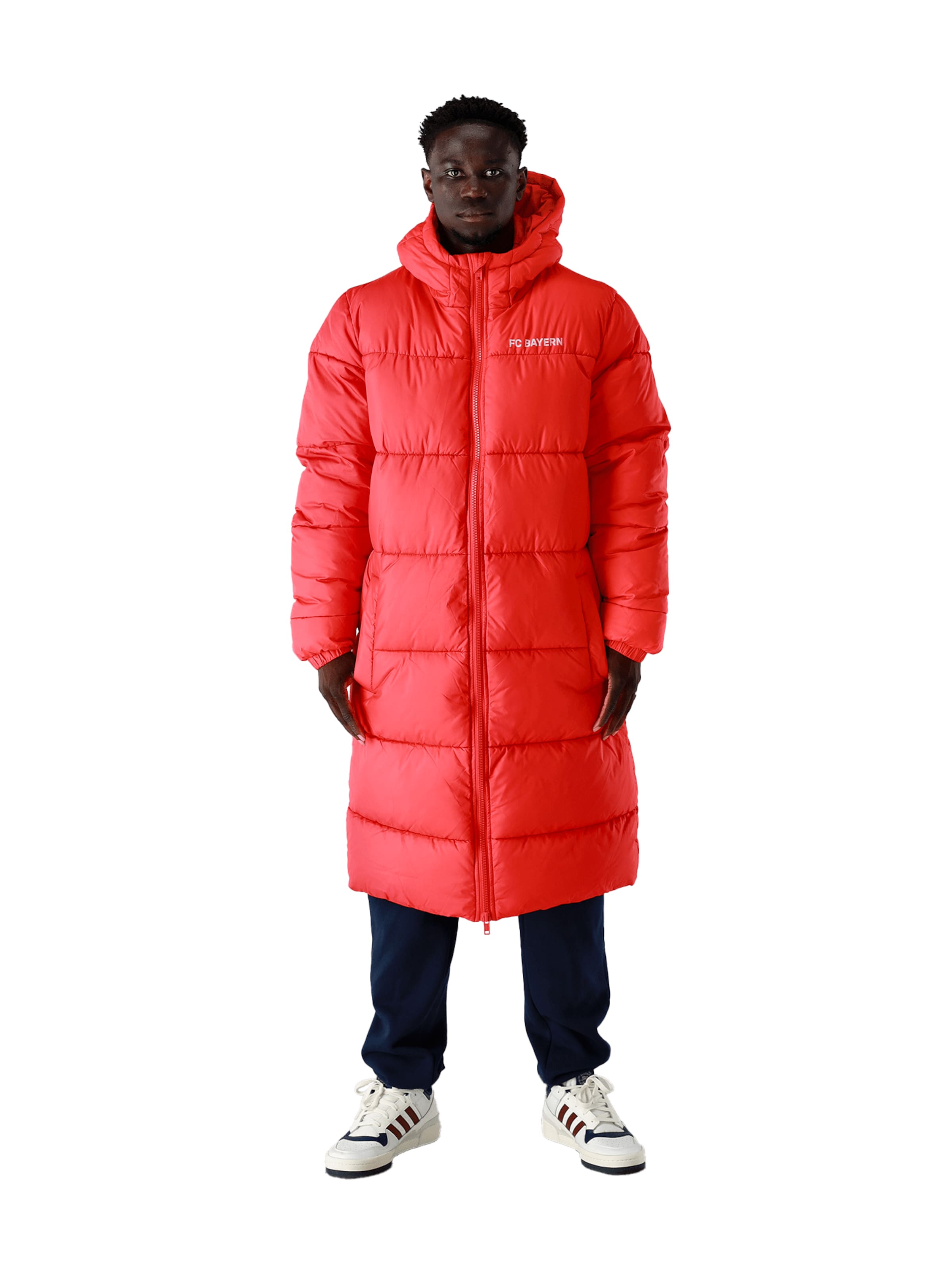 FC BAYERN MÜNCHEN Winter Jacket in Red: front