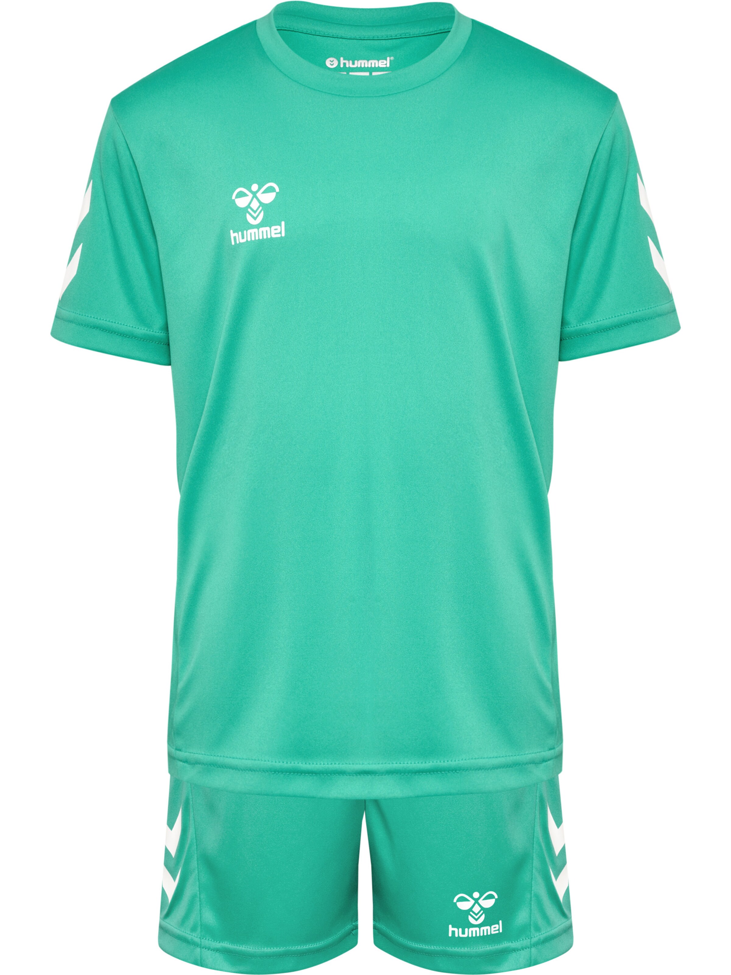 Hummel Trainingspak in Groen: voorkant