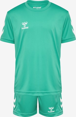 Hummel Tracksuit in Green: front