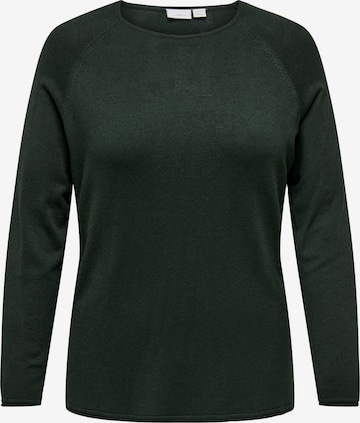 ONLY Carmakoma Sweater in Green: front