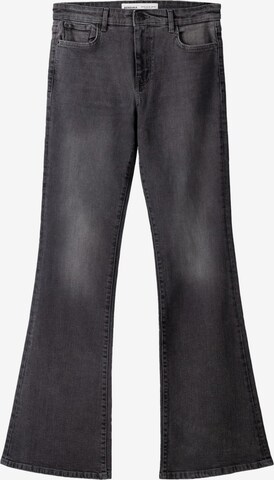 BershkaFlared/zvonoliki kroj Traperice - siva boja: prednji dio