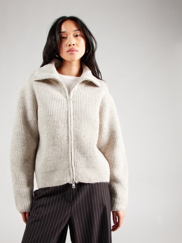 Mavi Knit Cardigan in Beige: front