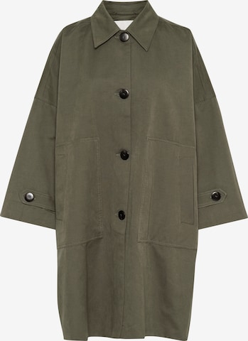 My Essential Wardrobe Kevad-sügismantel 'LyonMW', värv roheline: eest vaates