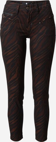 Coupe slim Pantalon 'Alexa' FREEMAN T. PORTER en noir : devant
