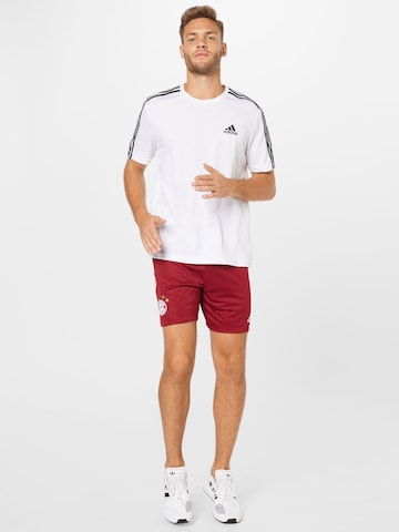 Regular Pantaloni sport de la ADIDAS PERFORMANCE pe roșu