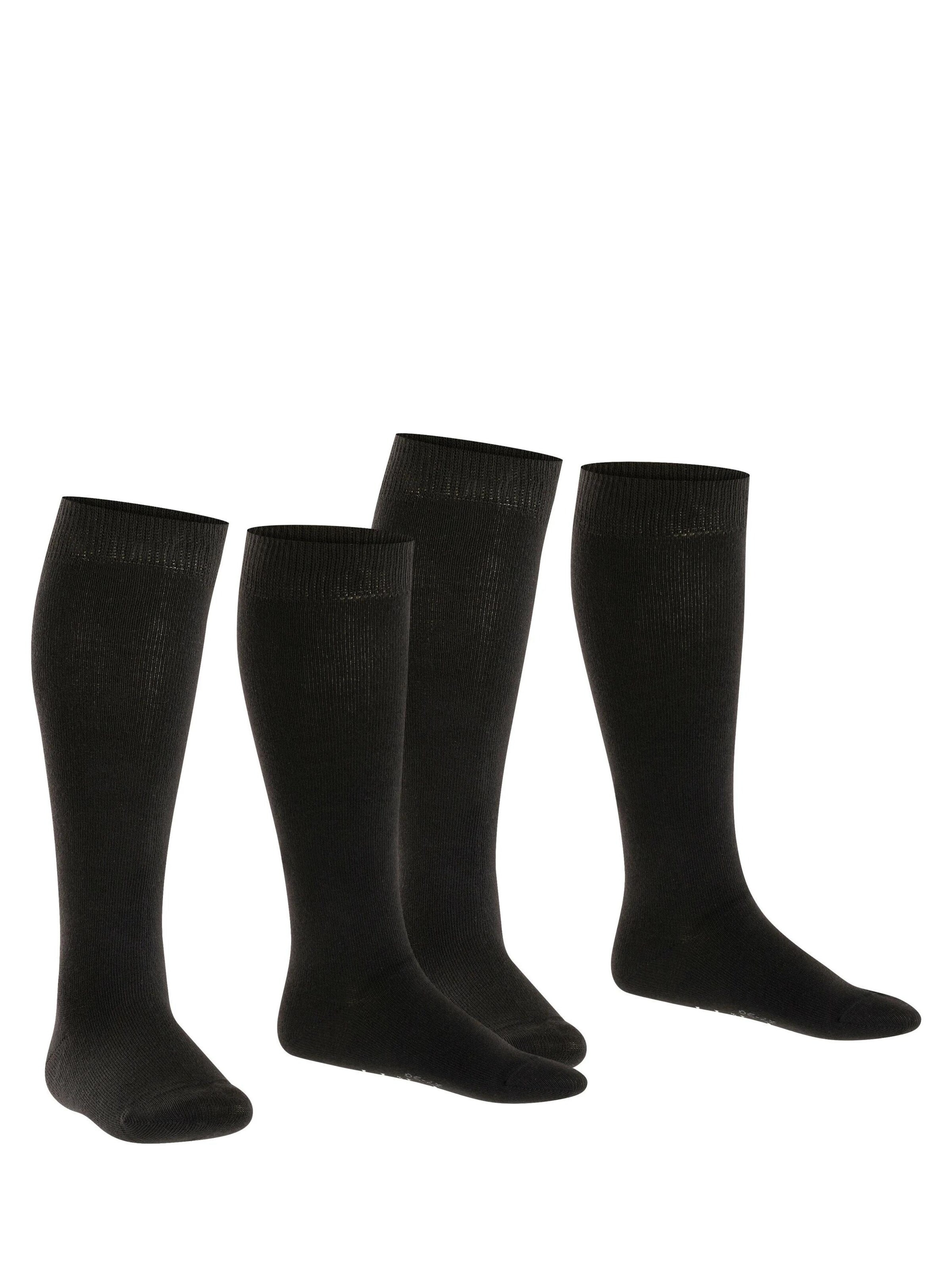 ESPRIT Socks 'Foot Logo 2-Pack' in Black