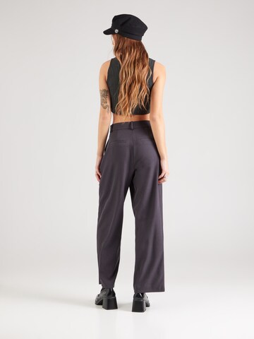 VERO MODA Wide leg Bandplooibroek 'VMZOE' in Grijs