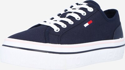 Tommy Jeans Baskets basses en bleu marine / rouge / blanc, Vue avec produit