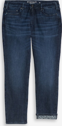 Slimfit Jeans de la Tom Tailor Women + pe albastru: față