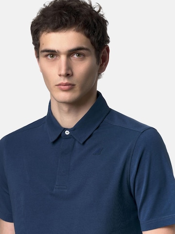 K-Way Shirt 'K-WAY VIGGO LT STRETCH JERSEY SLIM T-Shirt e Polo' in Blauw