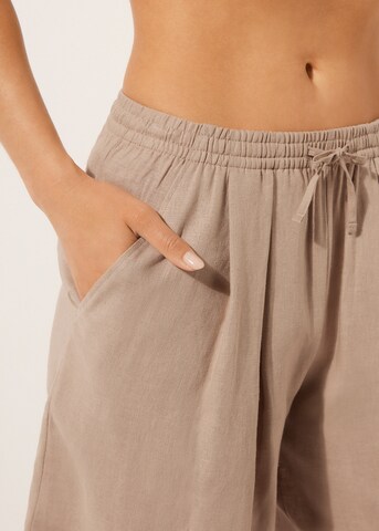 CALZEDONIA Loose fit Pants in Beige