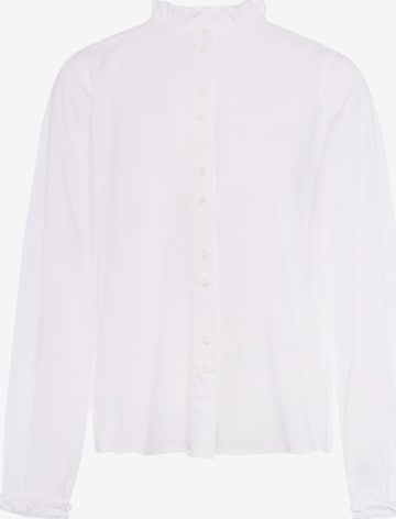faina - Blusa em branco: frente