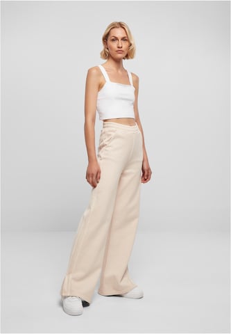 Wide leg Pantaloni de la Urban Classics pe roz